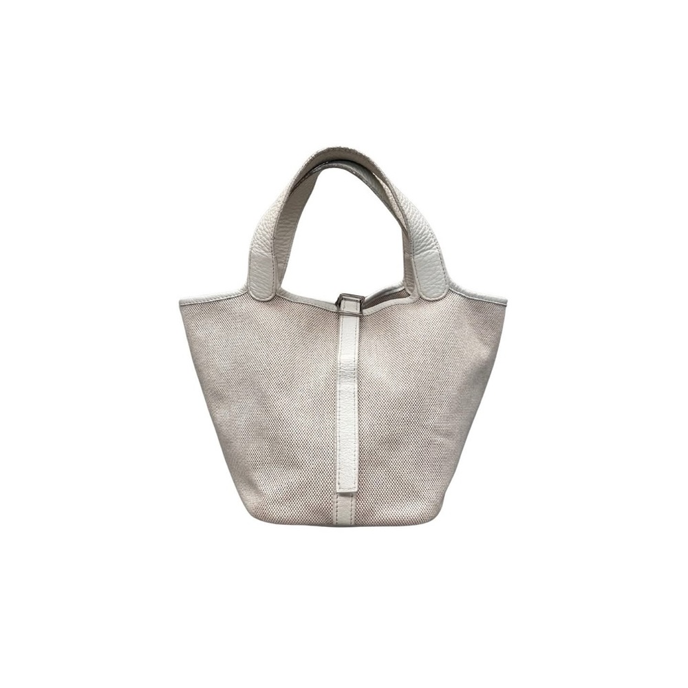 Hermes Mini Bag in Cream and Gray